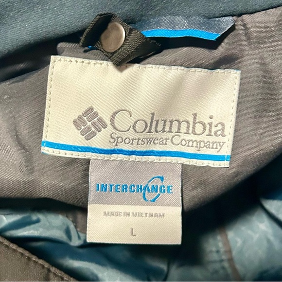 EUC COLUMBIA Blue Plaid Men’s Omni Heat 3-1 Interchange Jacket - Picture 6 of 14